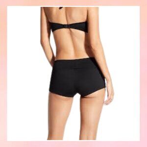 Black High-Waisted Cheeky Shorts